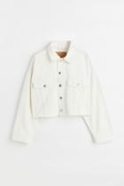 H & M - Boxy Denim Jacket - White
