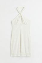 H & M - Halterneck Jersey Dress - White