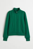H & M - Fast-drying Track Jacket - Green