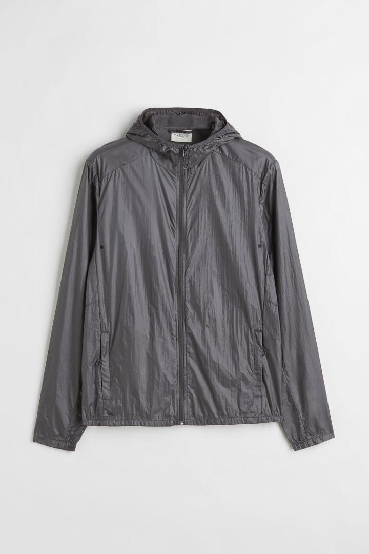 H & M - Lightweight Running Jacket - Gray