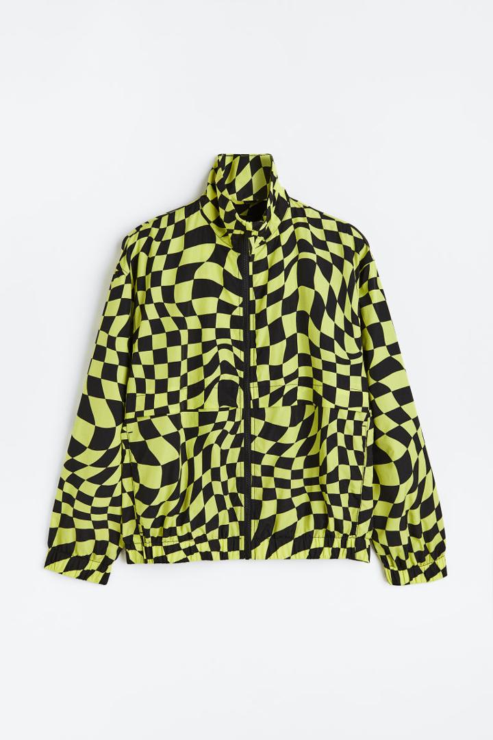 H & M - Nylon Track Jacket - Yellow