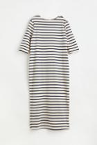 H & M - Mama Calf-length Cotton Dress - Beige