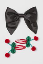 H & M - Hair Clips And Hairpin - Black