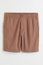 H & M - Regular Fit Linen-blend Shorts - Beige