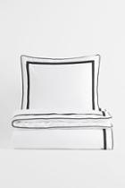 H & M - Egyptian Cotton Twin Duvet Cover Set - White
