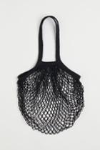 H & M - Cotton Mesh Tote - Black