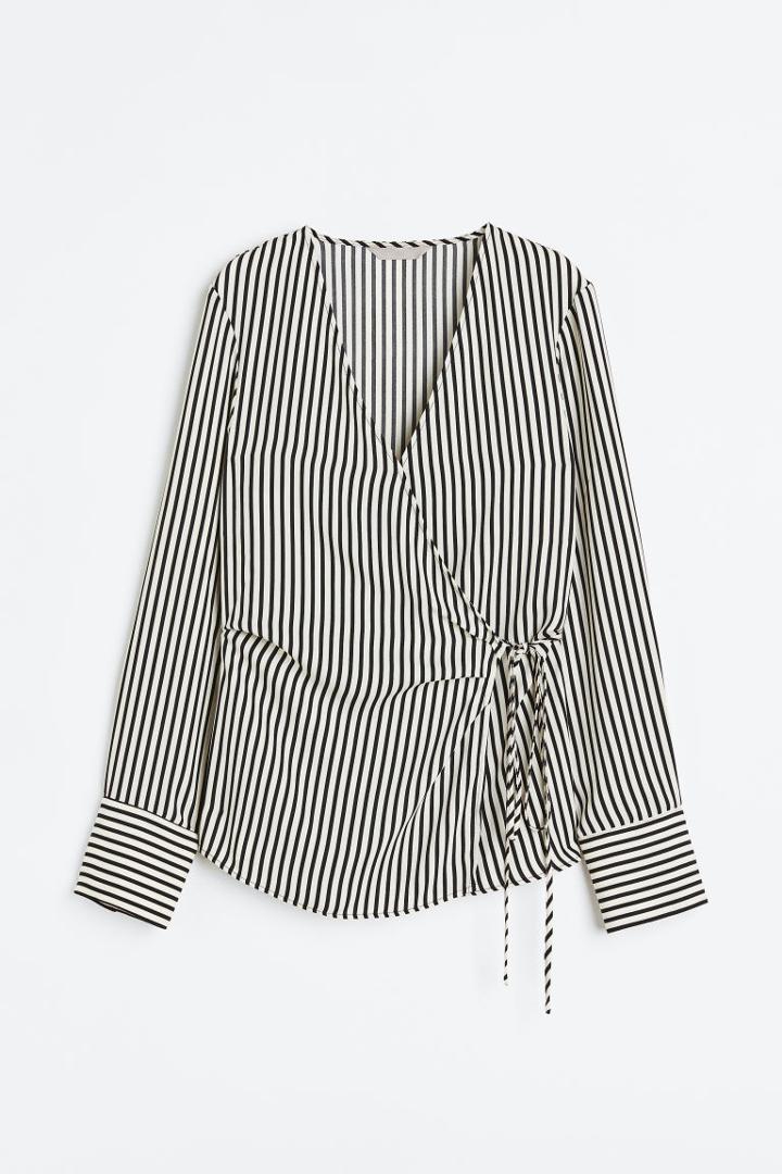 H & M - Wrap Blouse - Black