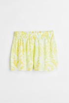 H & M - Wide-cut Shorts - Yellow