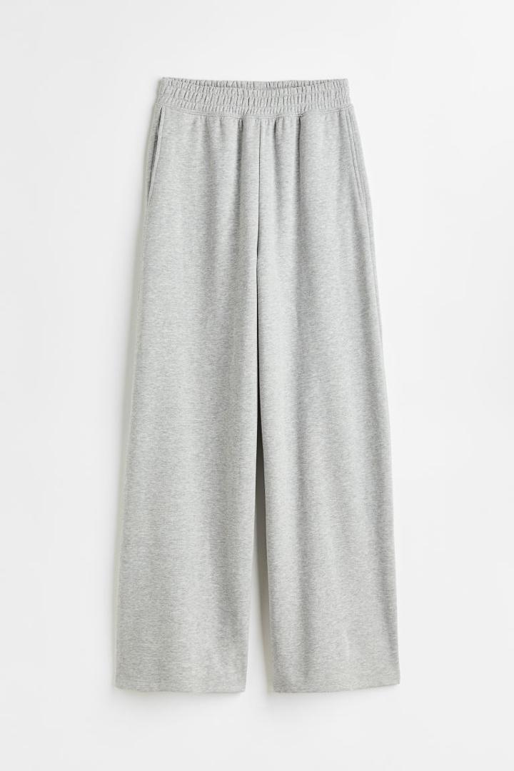 H & M - Wide-leg Joggers - Gray