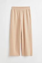 H & M - H & M+ Wide-leg Sweatpants - Beige