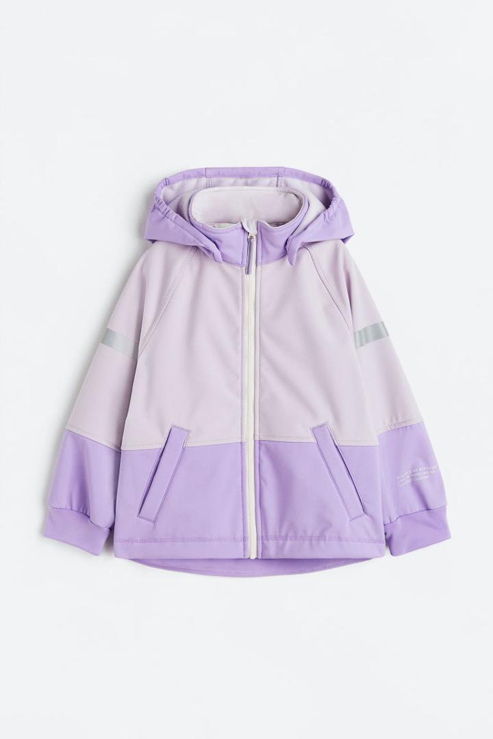 H & M - Water-resistant Softshell Jacket - Purple