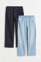 H & M - 2-pack Superstretch Straight Fit Jeans - Blue