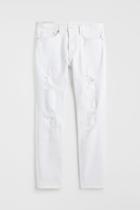 H & M - Slim Tapered Jeans - White
