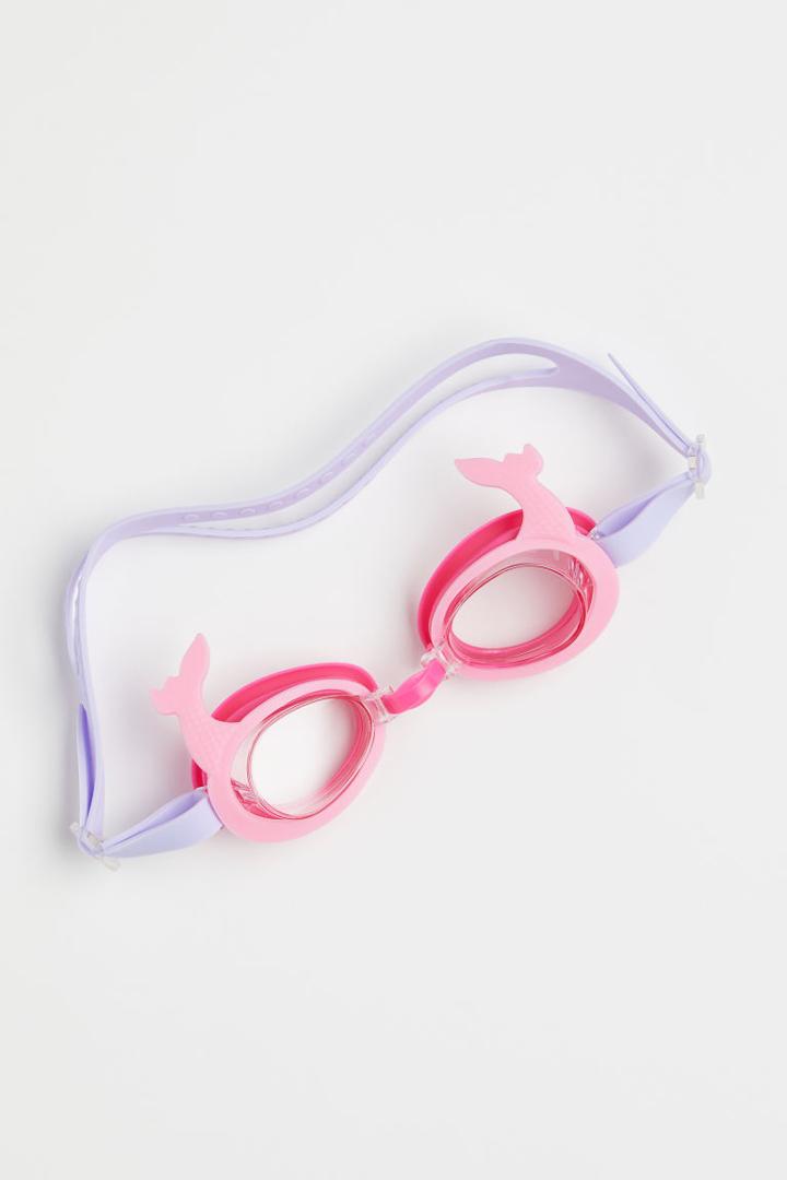 H & M - Appliqud Swim Goggles - Purple