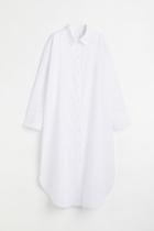 H & M - Calf-length Shirt Dress - White