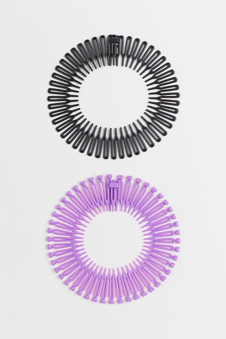 H & M - 2-pack Headbands - Purple