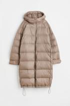 H & M - Knee-length Down Jacket - Brown