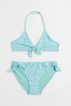 H & M - Halterneck Bikini - Turquoise