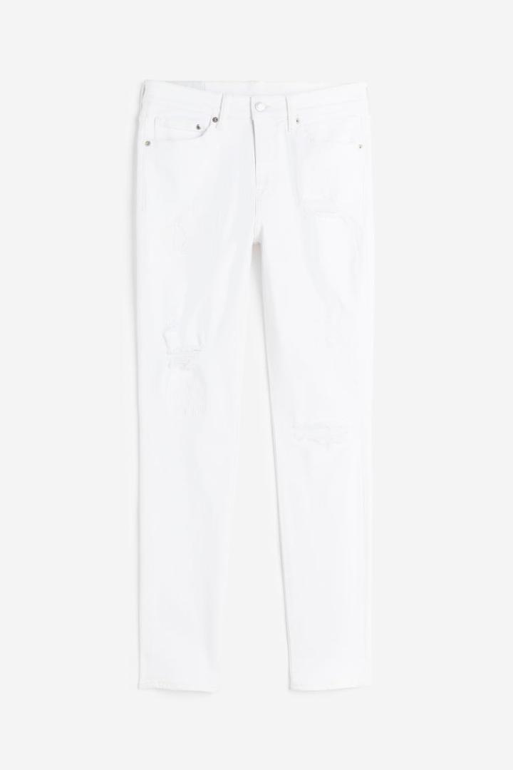 H & M - Skinny Jeans - White