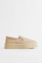 H & M - Platform Espadrilles - Beige