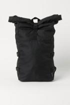 H & M - Roll-top Backpack - Black