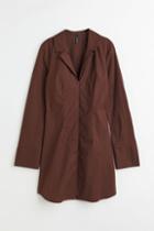 H & M - Short Shirt Dress - Brown