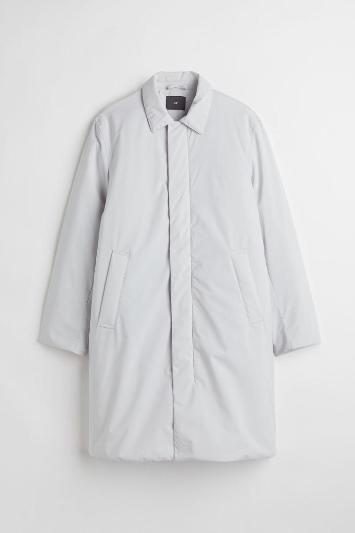 H & M - Water-repellent Car Coat - Gray