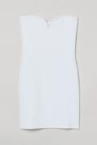 H & M - Strapless Dress - White