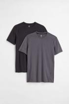 H & M - 2-pack Sports Shirts - Gray