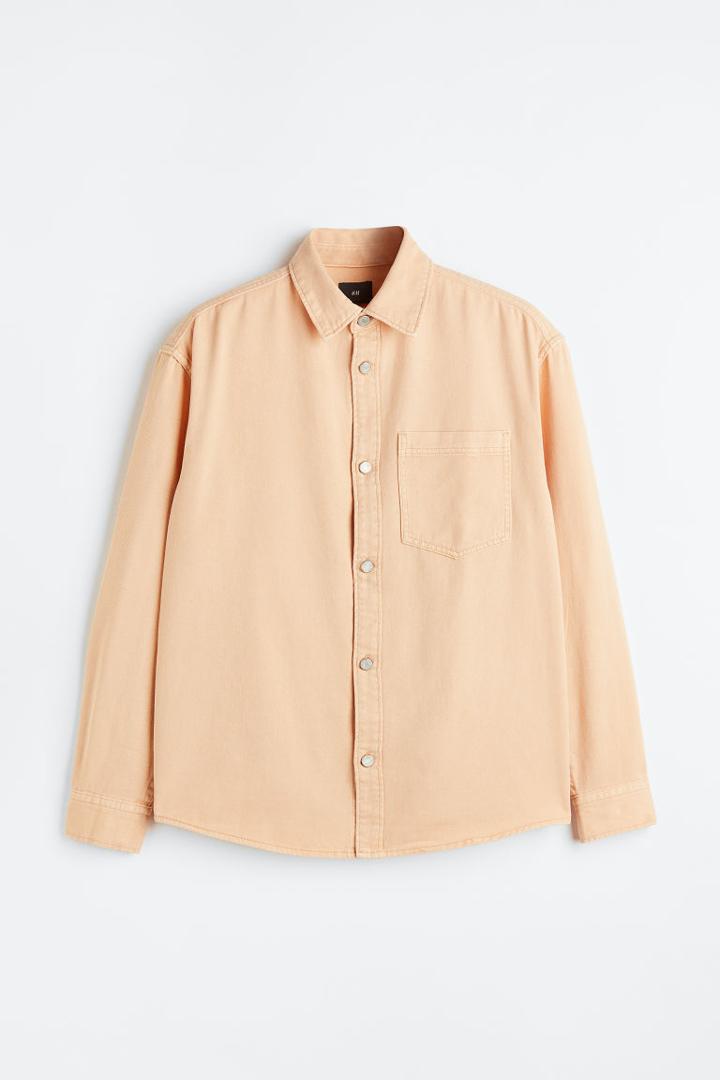 H & M - Denim Overshirt - Orange