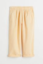 H & M - Loose Fit Seersucker Pants - Beige
