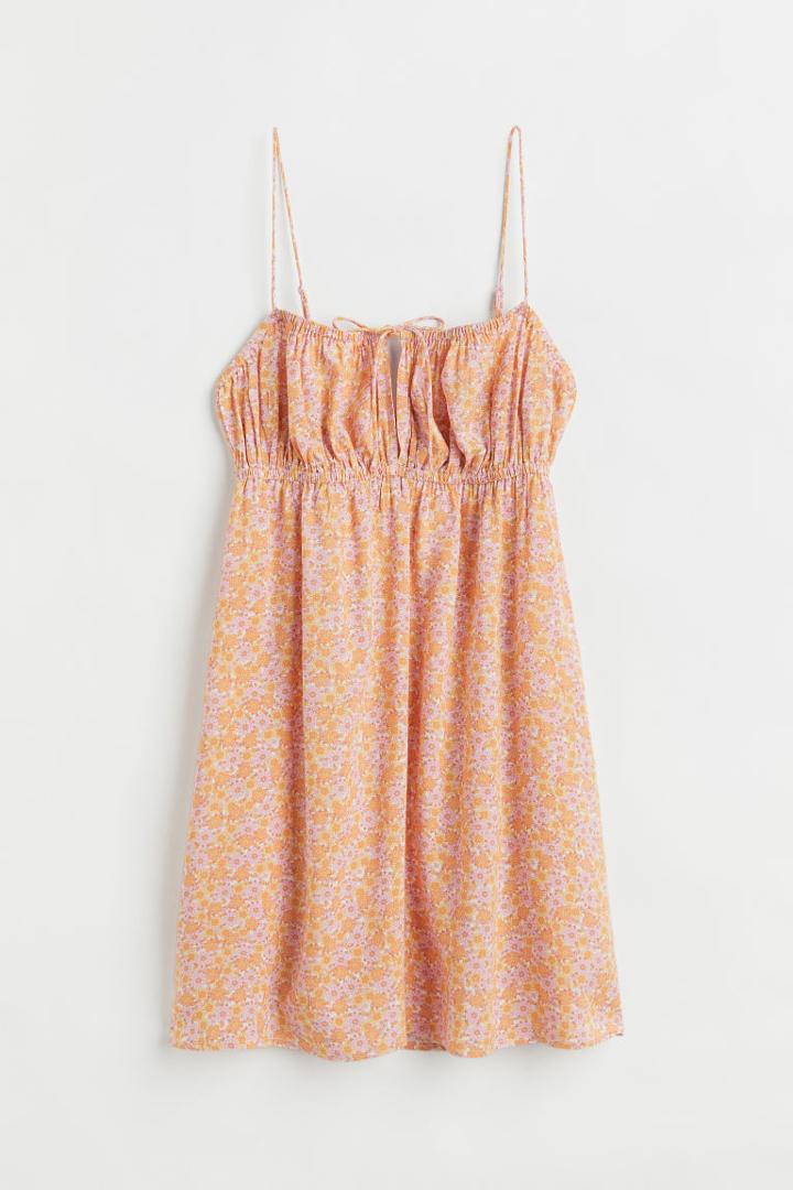 H & M - Crped Dress - Pink
