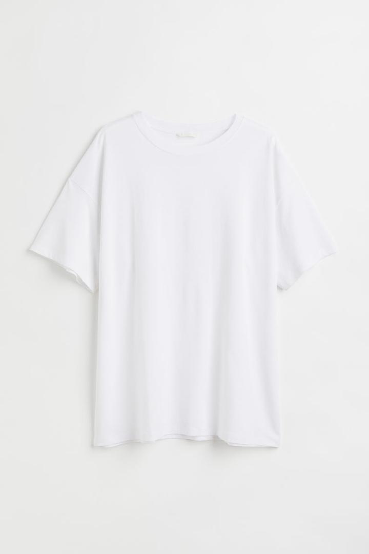 H & M - H & M+ Oversized T-shirt - White