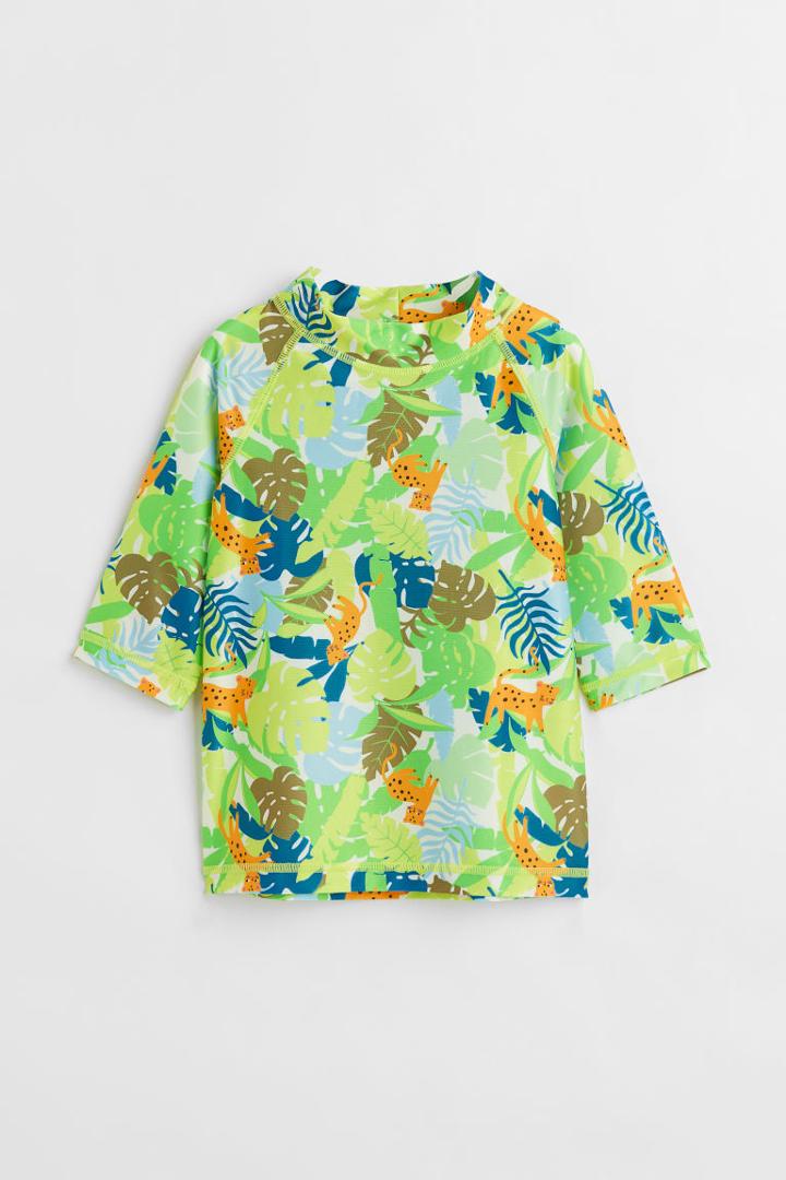 H & M - Swim Shirt Upf 50 - Green