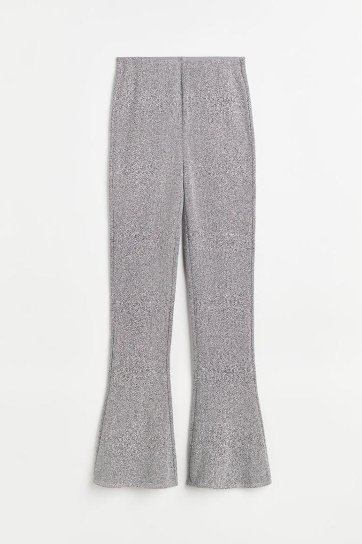 H & M - Flared Leggings - Silver