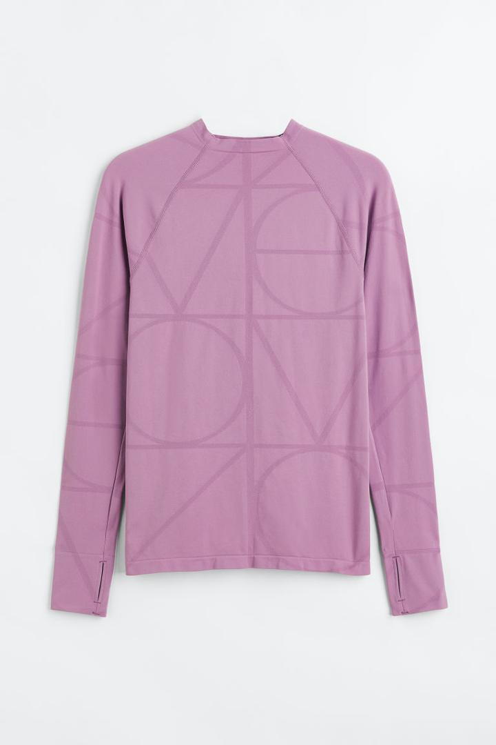 H & M - H & M+ Seamless Sports Top - Purple