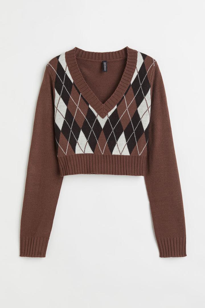 H & M - Sweater - Brown