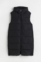 H & M - H & M+ Hooded Puffer Vest - Black