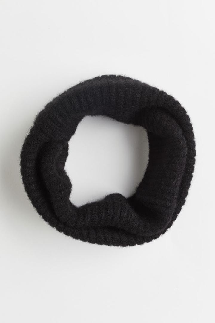 H & M - Cashmere Tube Scarf - Black