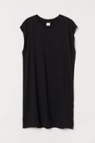H & M - Sleeveless Jersey Dress - Black