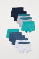 H & M - 10-pack Boxer Shorts - Green