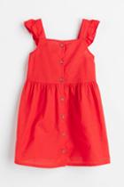 H & M - Cotton Dress - Red