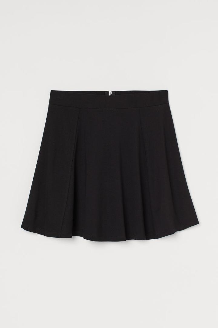 H & M - Jersey Circle Skirt - Black