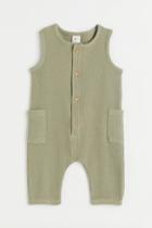H & M - Cotton Jersey Jumpsuit - Green