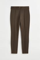 H & M - Crease-leg Leggings - Beige
