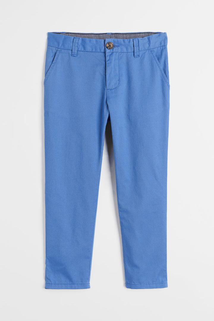 H & M - Cotton Chinos - Blue