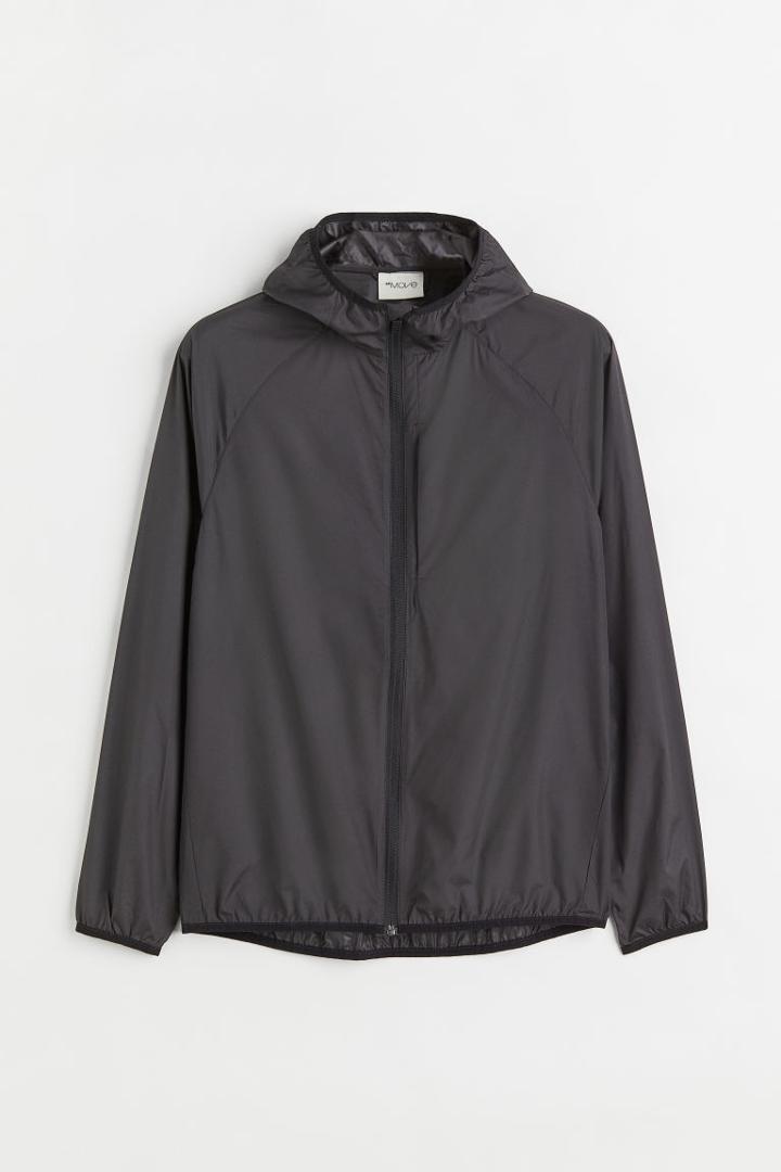 H & M - Regular Fit Sports Windbreaker - Black