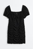 H & M - H & M+ Draped Dress - Black