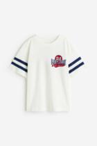 H & M - Oversized Jersey T-shirt - White