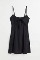 H & M - Tie-detail Cut-out Dress - Black